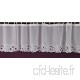 Hossner Rideau Brise-bise en Dentelle Motif Fleurs Blanc 28 x 350 cm - B07S7JWRGS